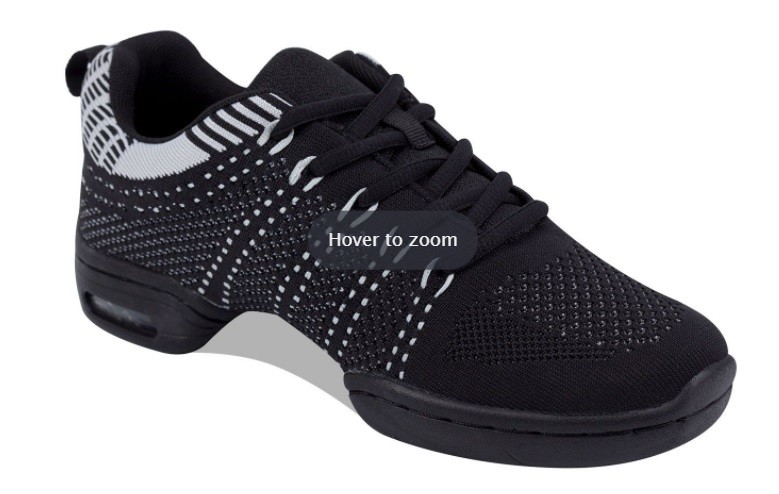 8002 Supadance Pantof Antrenor din Material Textil Negru/Alb