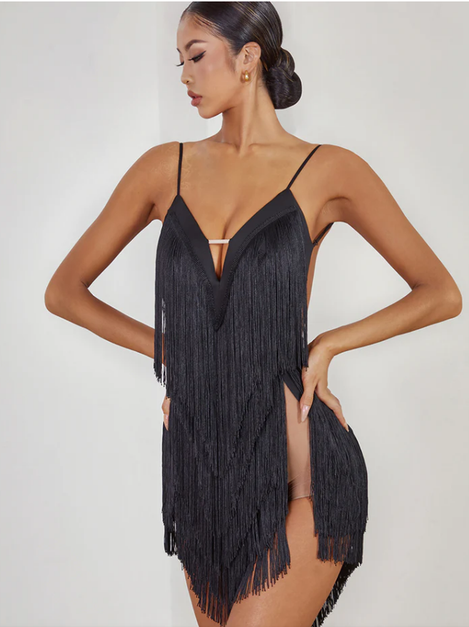 Oasis Fringe Dress #2420 zymdance