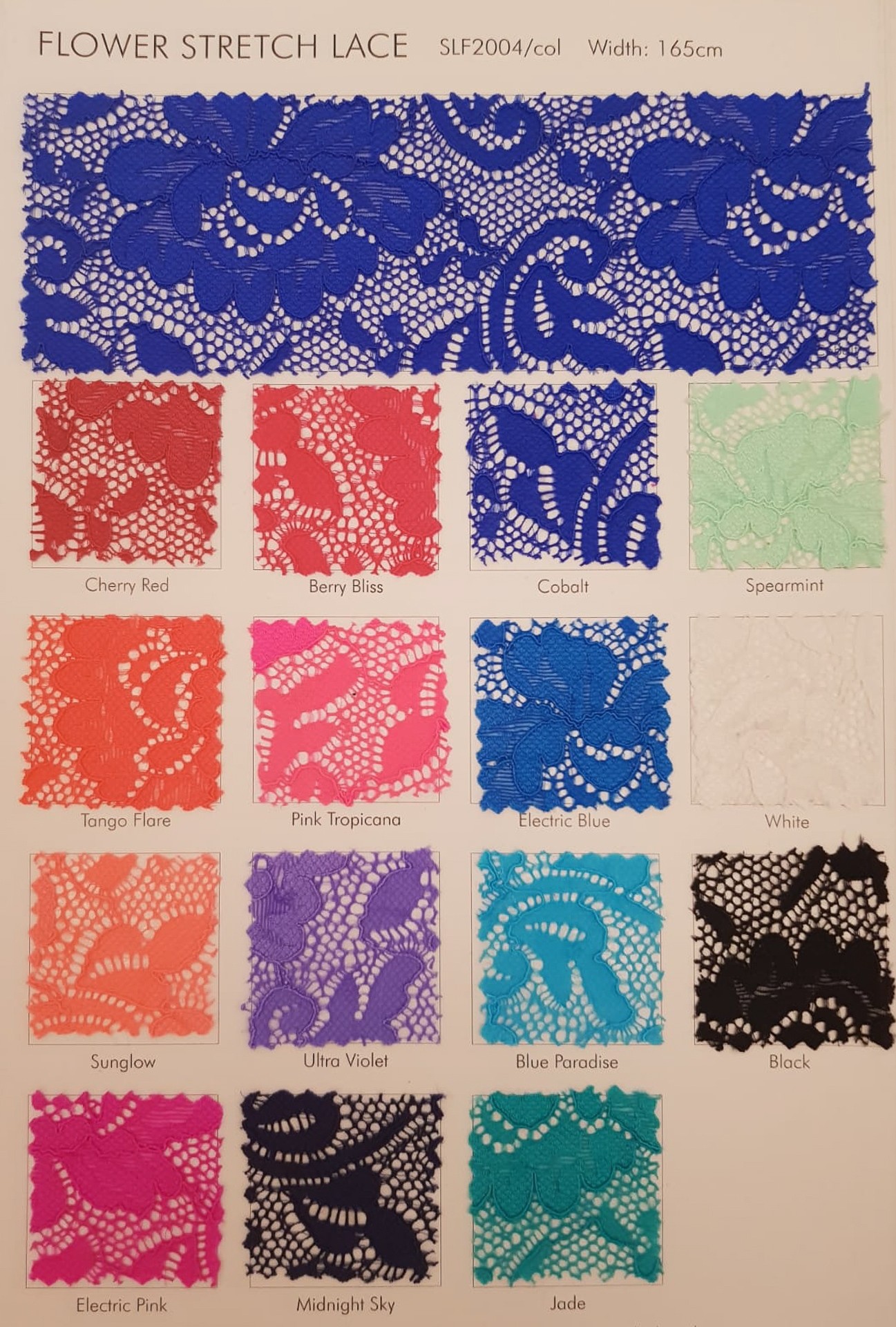 Dantela Elastica  Flower Chrisanne