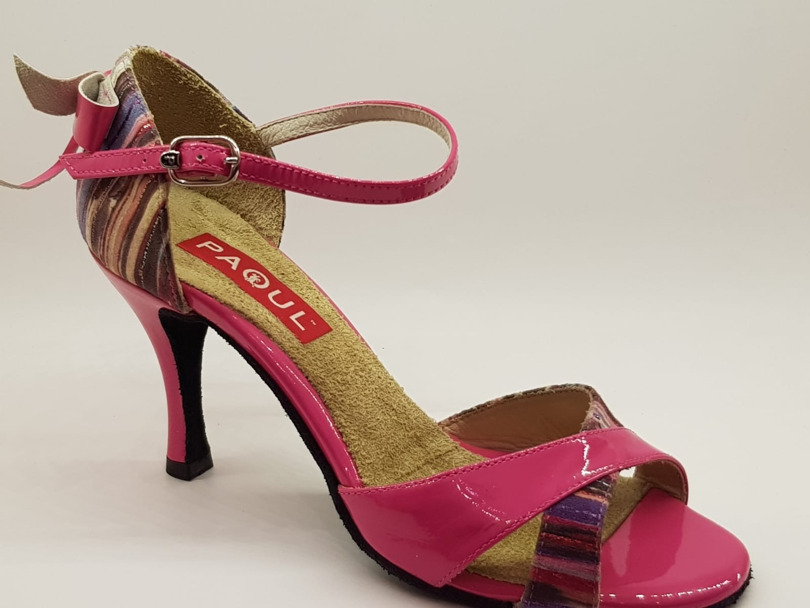 Pantofi tango Paoul 183 Fuchsia, toc 8 cm, marimea 37