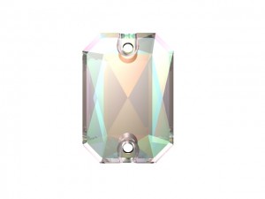 Swarovski de cusut dreptunghi taiat Crystal AB 28mm