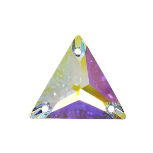 Swarovski de cusut triunghi crystal ab 22mm