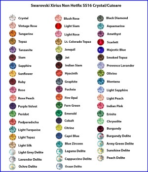 Swarovski Xirius Non Hotfix SS16 Crystal/Culoare 