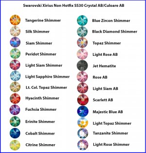 Swarovski Xirius Non Hotfix SS30 Crystal AB/Culoare AB