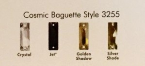 Swarovski de cusut dreptunghi cosmic 18mm