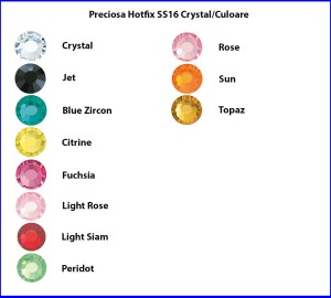 Preciosa Hotfix SS16 Culoare/Crystal