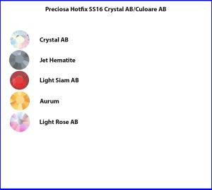 Preciosa Hotfix SS16 Culoare AB/Crystal AB