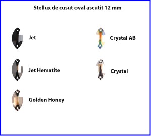 Stellux de cusut Oval Ascutit 12mm