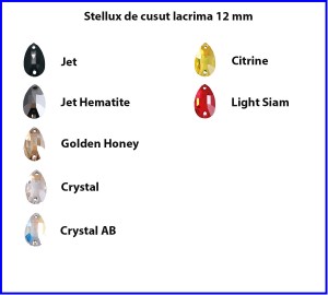 Stellux de cusut Lacrima 12mm