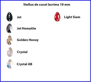 Stellux de cusut Lacrima 18mm