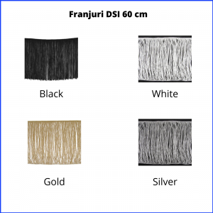 Franjuri non-elastici 60 cm DSI