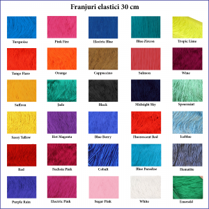 Franjuri elastici 30 cm Chrisanne