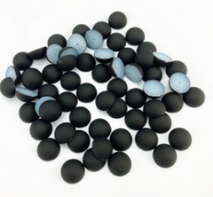 Perle mate negre 12mm