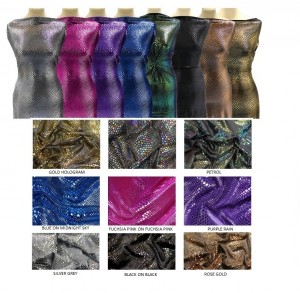 Lycra/Catifea metalic Phyton Collection
