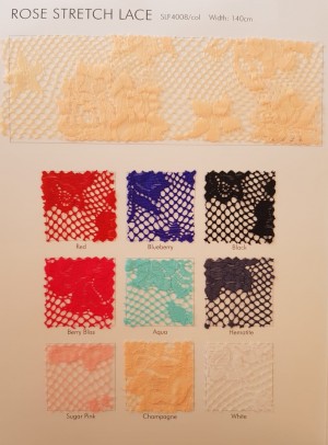 Dantela elastica Rose Chrisanne