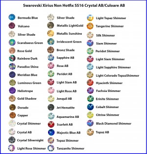 Swarovski Xirius Non Hotfix SS16 Crystal AB/Culoare AB