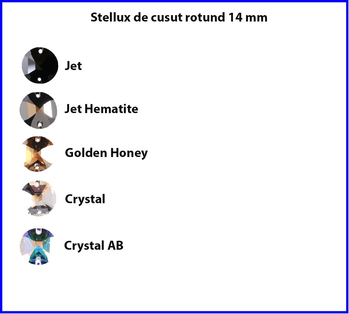 Stellux de cusut Rotund 14mm