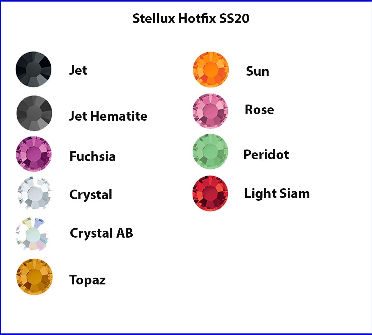 Stellux Hotfix SS20 Crystal/Culoare