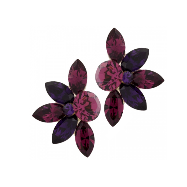 Cercei Swarovski Mini Lotus Siam