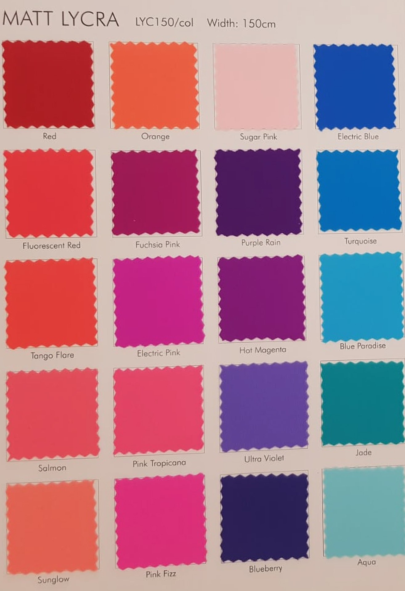 Lycra mat 1 Chrisanne