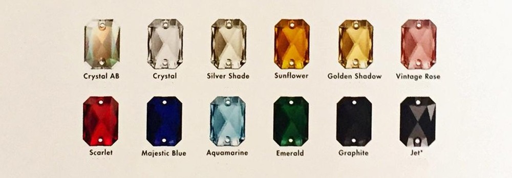 Swarovski de cusut dreptunghi taiat 20mm