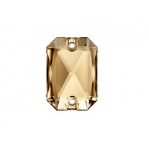 Swarovski de cusut dreptunghi taiat Golden Shadow 28mm
