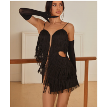 Body Twist Fringe Dress #2118  Zymdance