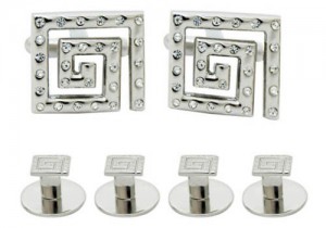 DSI Square Cufflinks and Stud Set