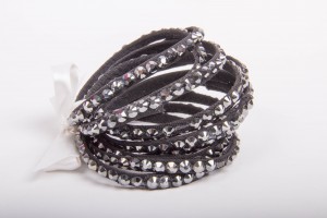 Bratari cu cristale Swarovski - Jet Hematite