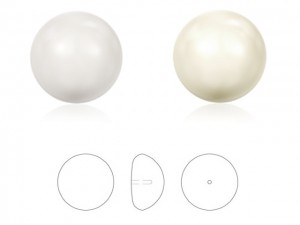 Swarovski perle flatback 6mm