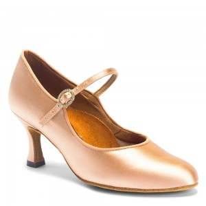 ICS Clasic Flesh Satin International Dance Shoes