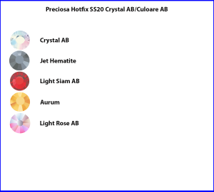 Preciosa Hotfix SS20 Culoare AB/Crystal AB