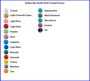 Stellux Non Hotfix SS20 Crystal/Culoare