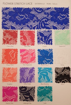 Dantela Elastica  Flower Chrisanne