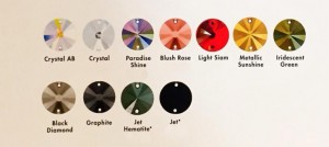 Swarovski de cusut rotund 14mm